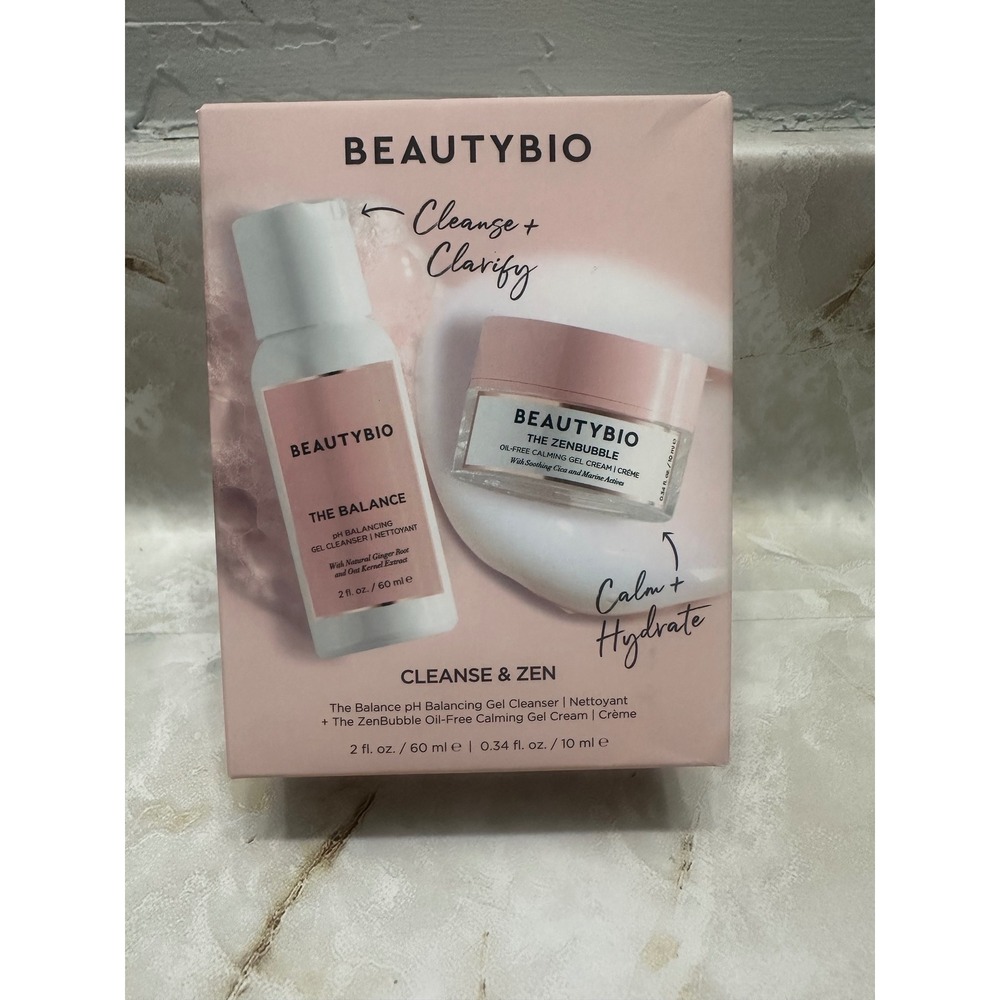 BEAUTYBIO Cleanse Zenbubble pH Balancing Gel‎ Cleanser Oil Free Cream Set